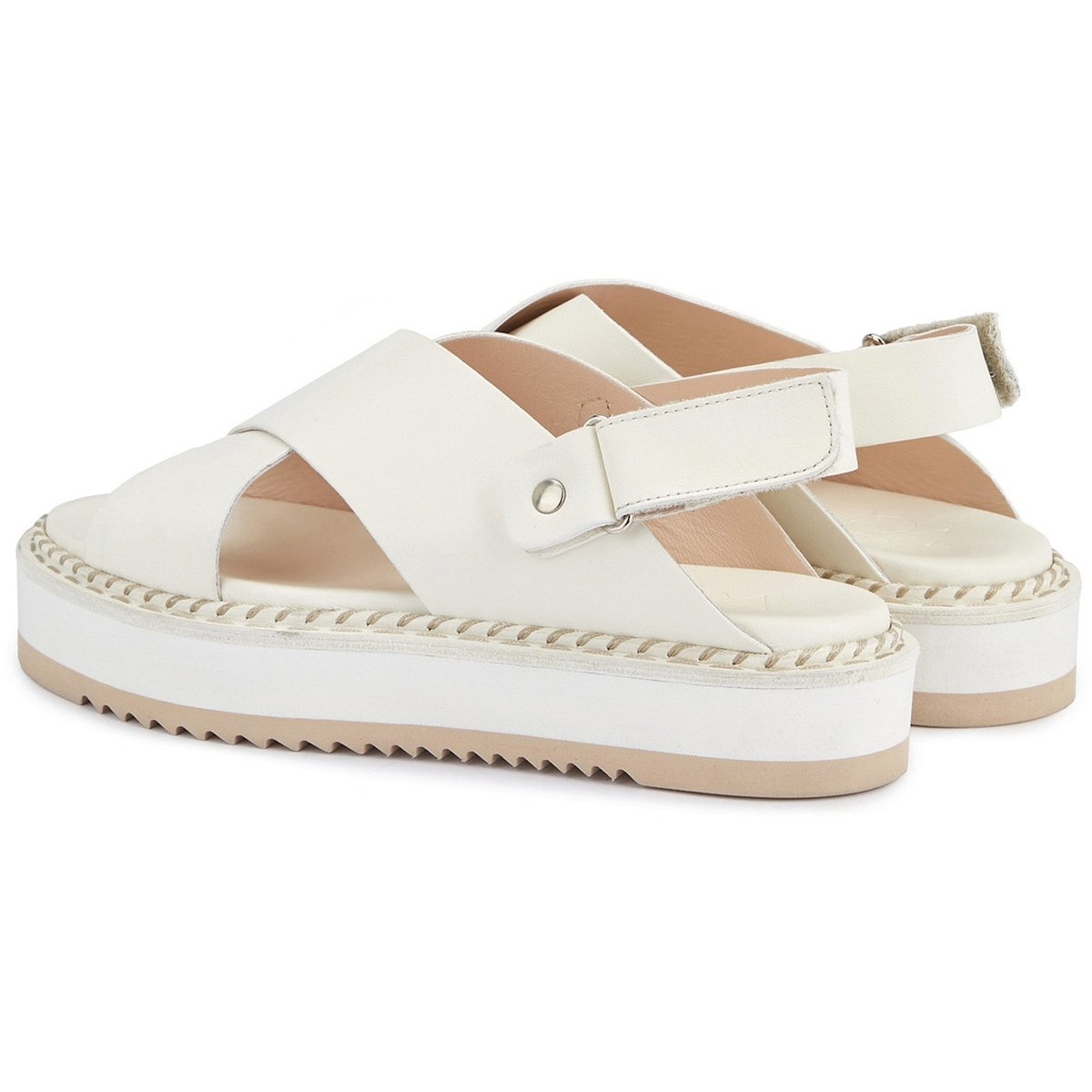 AGL Womens Marta Offwhite Sandals D642026Pisofty0115 | Vilbury London