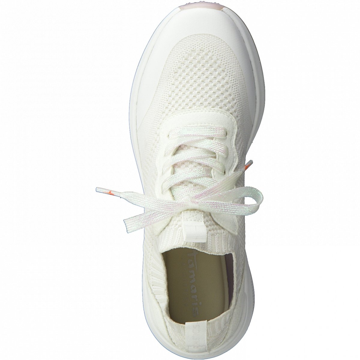 Tamaris Womens White Casual Trainers Trainers 23758 100 | Vilbury London