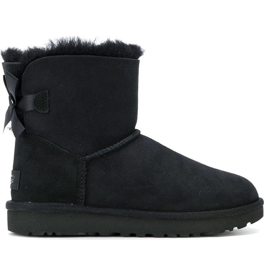 UGG womens Black mini bailey bow ii booties | Vilbury London