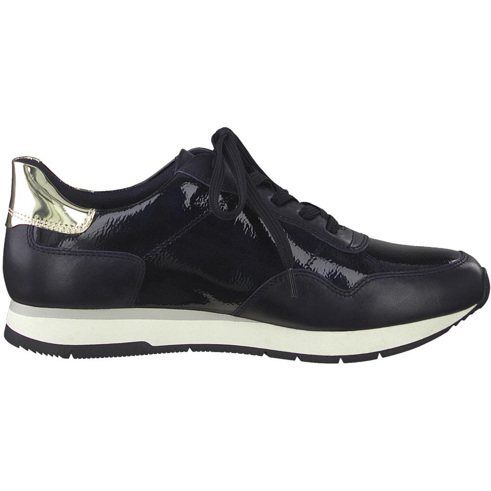 Tamaris Female Blue Flats Casual Navy Comb 23610 890 | Vilbury London