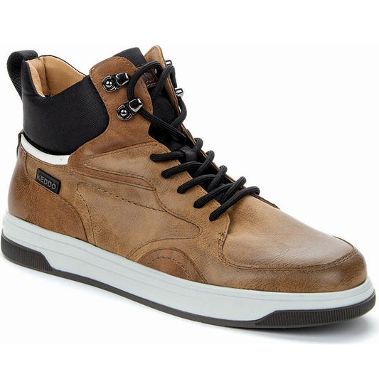 Keddo mens brown warm boots | Vilbury London