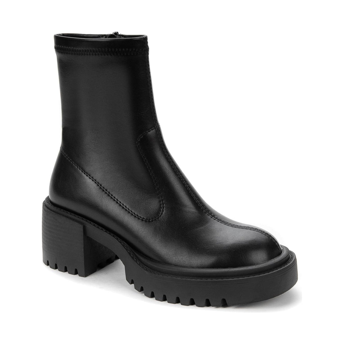Betsy womens black casual closed booties | Vilbury London