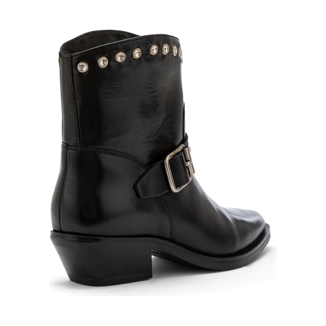 CARMENS womens nero kelly stud booties | Vilbury London