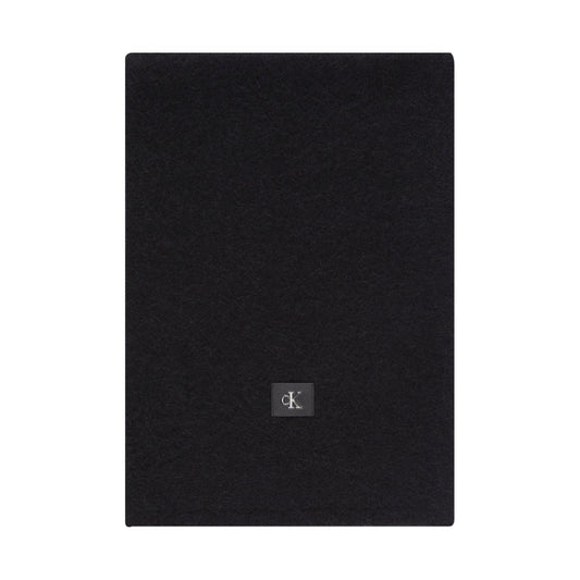 Calvin Klein Jeans womens black minimal monogram scarf | Vilbury London