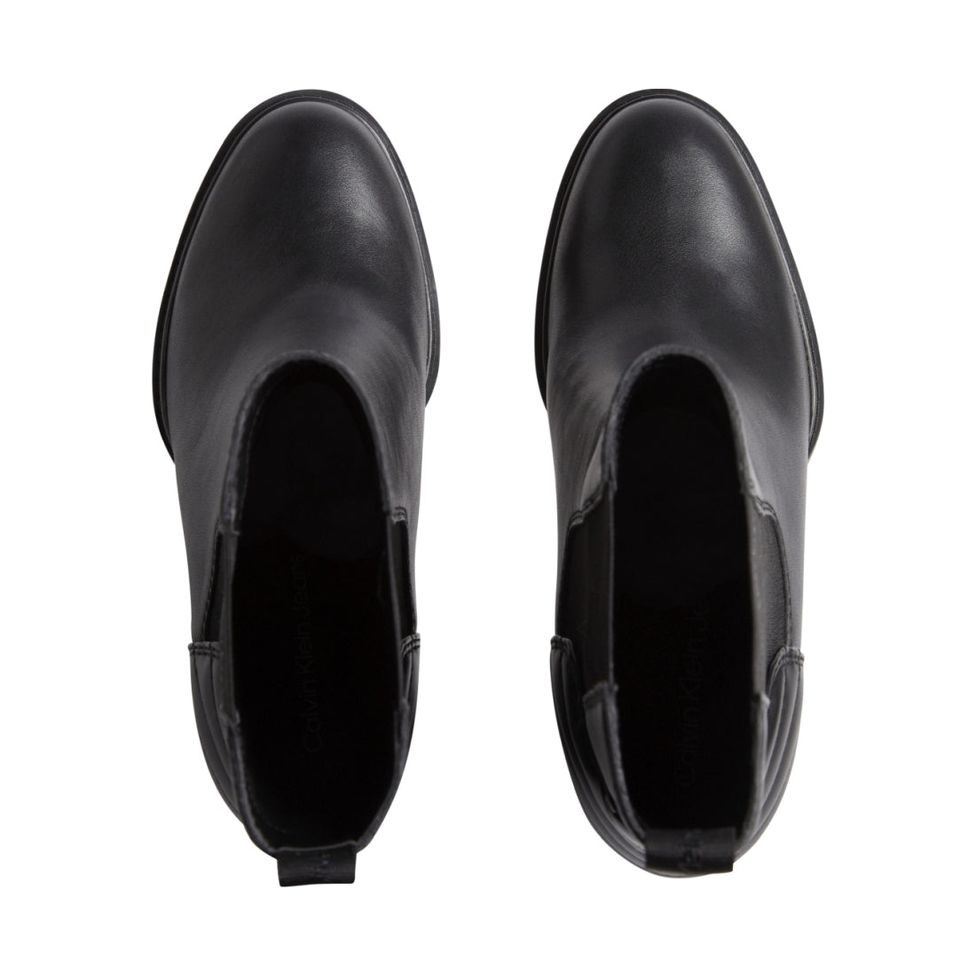 Calvin Klein Jeans womens triple black platform chelsea boot | Vilbury London