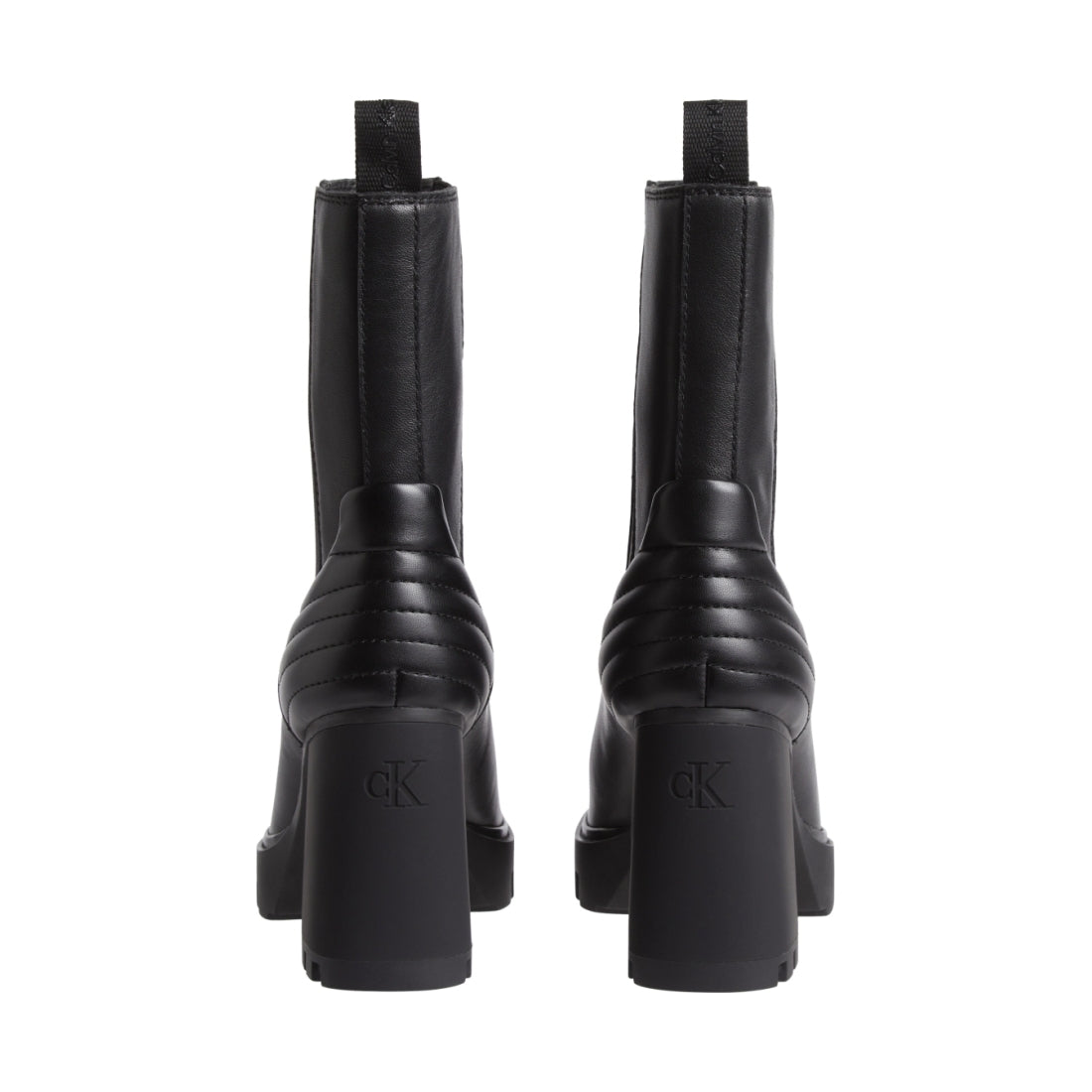Calvin Klein Jeans womens triple black platform chelsea boot | Vilbury London
