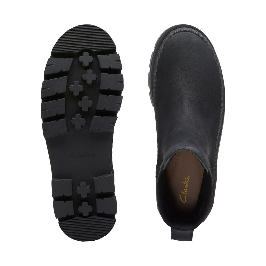 Clarks womens black orianna2 top booties | Vilbury London