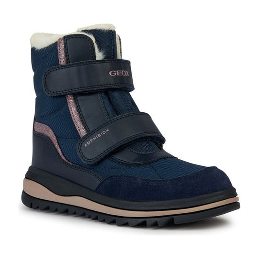Geox girls navy adelhide booties | Vilbury London