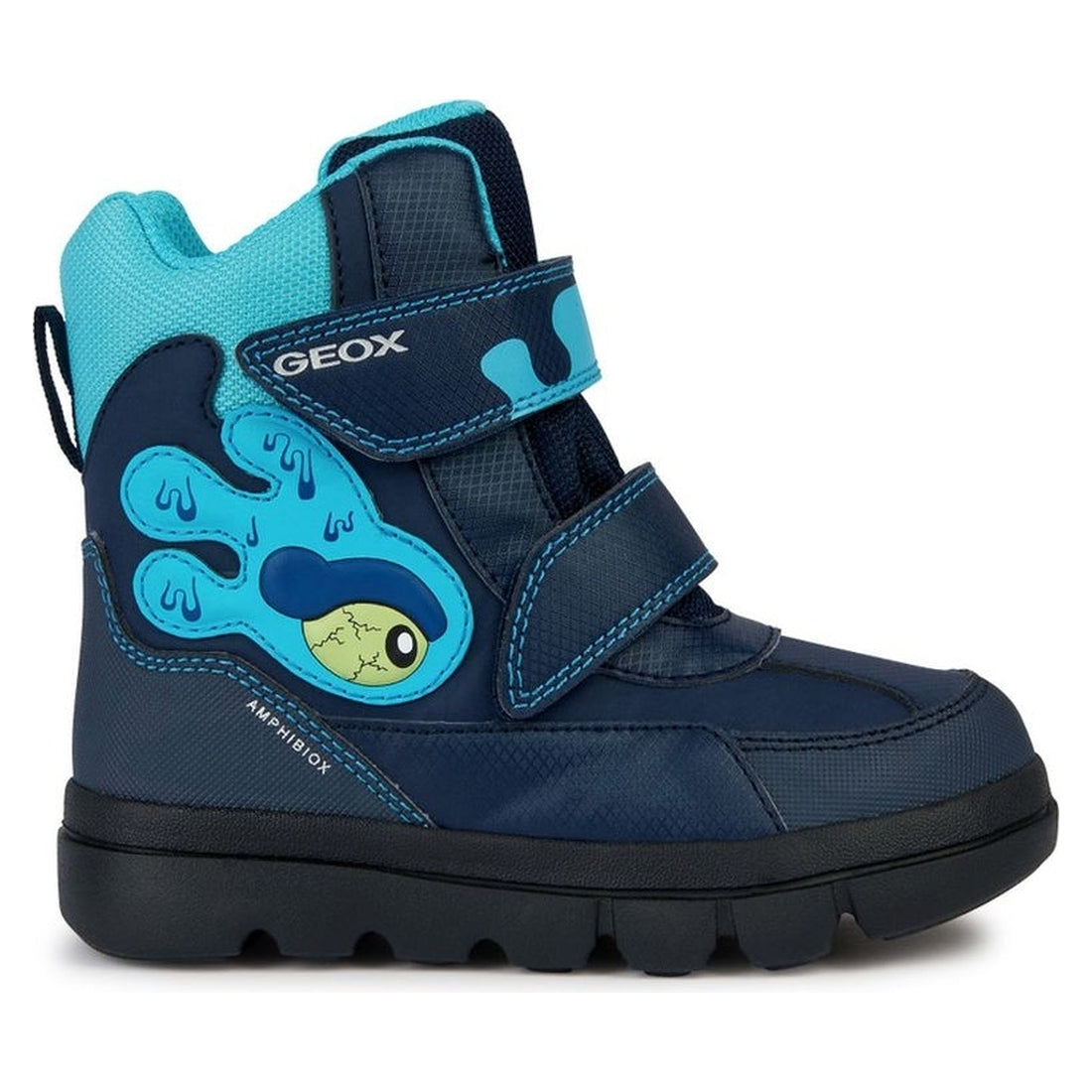 Geox boys navy, turquoise willaboom booties | Vilbury London