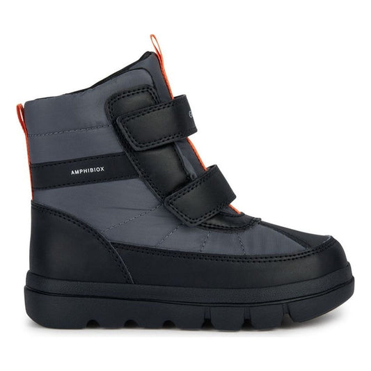 Geox boys black, dk grey willaboom booties | Vilbury London
