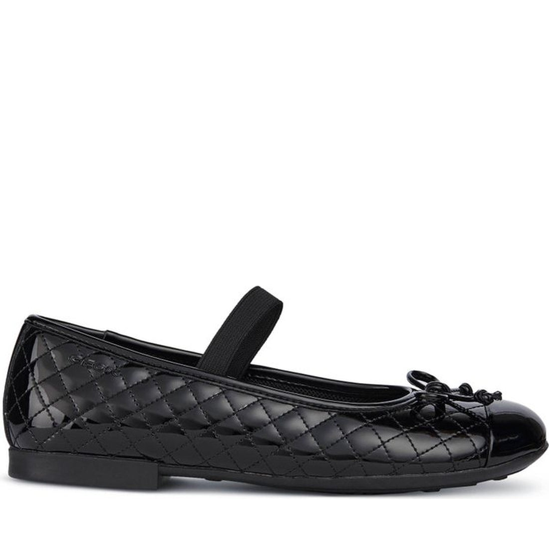 Geox girls black plie ballerinas | Vilbury London