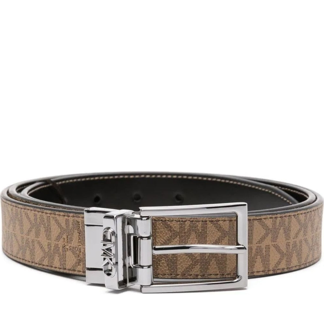 Michael kors men's logo on sale belt