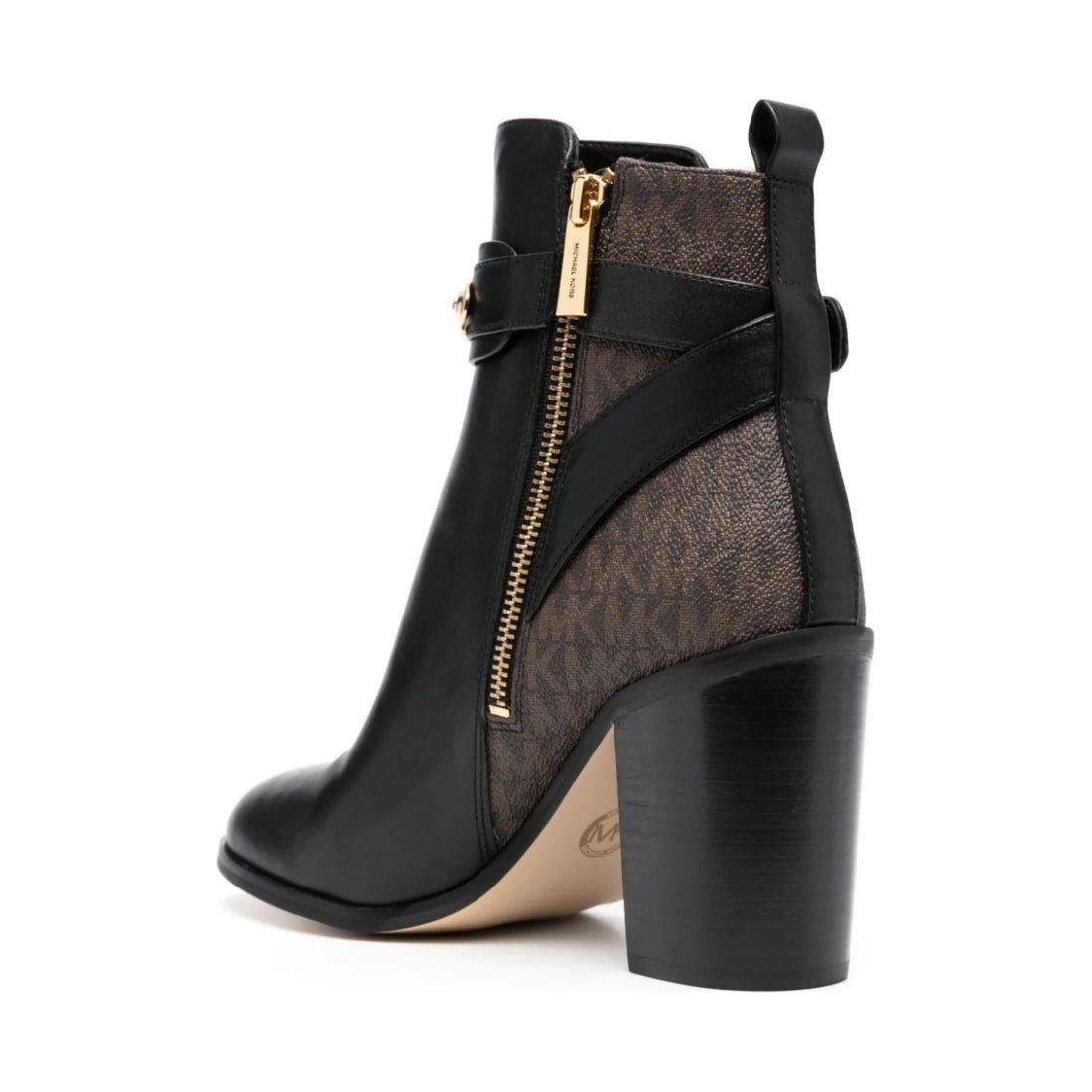 Michael Kors womens blk, brown darcy flat bootie | Vilbury London