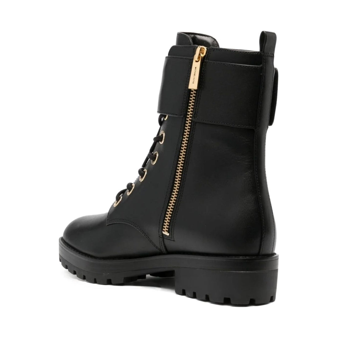 Michael Kors womens black rory lace up bootie | Vilbury London