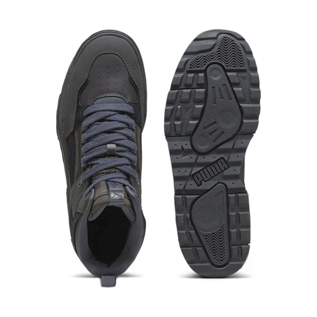 Puma mens gray strong gray slipstream hi xtreme booties | Vilbury London