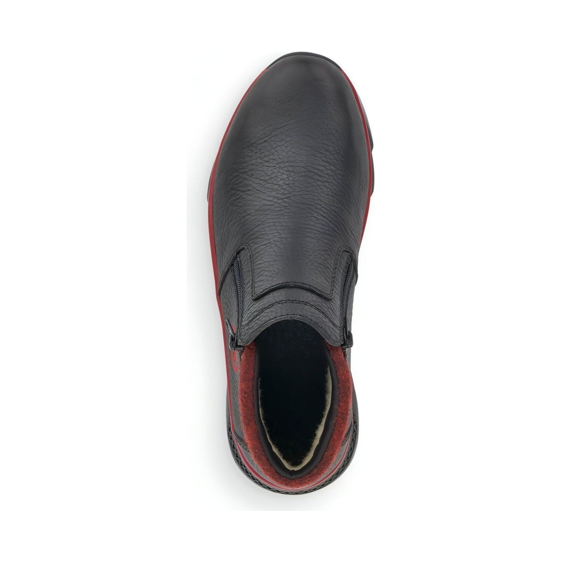 Rieker mens black casual closed booties | Vilbury London