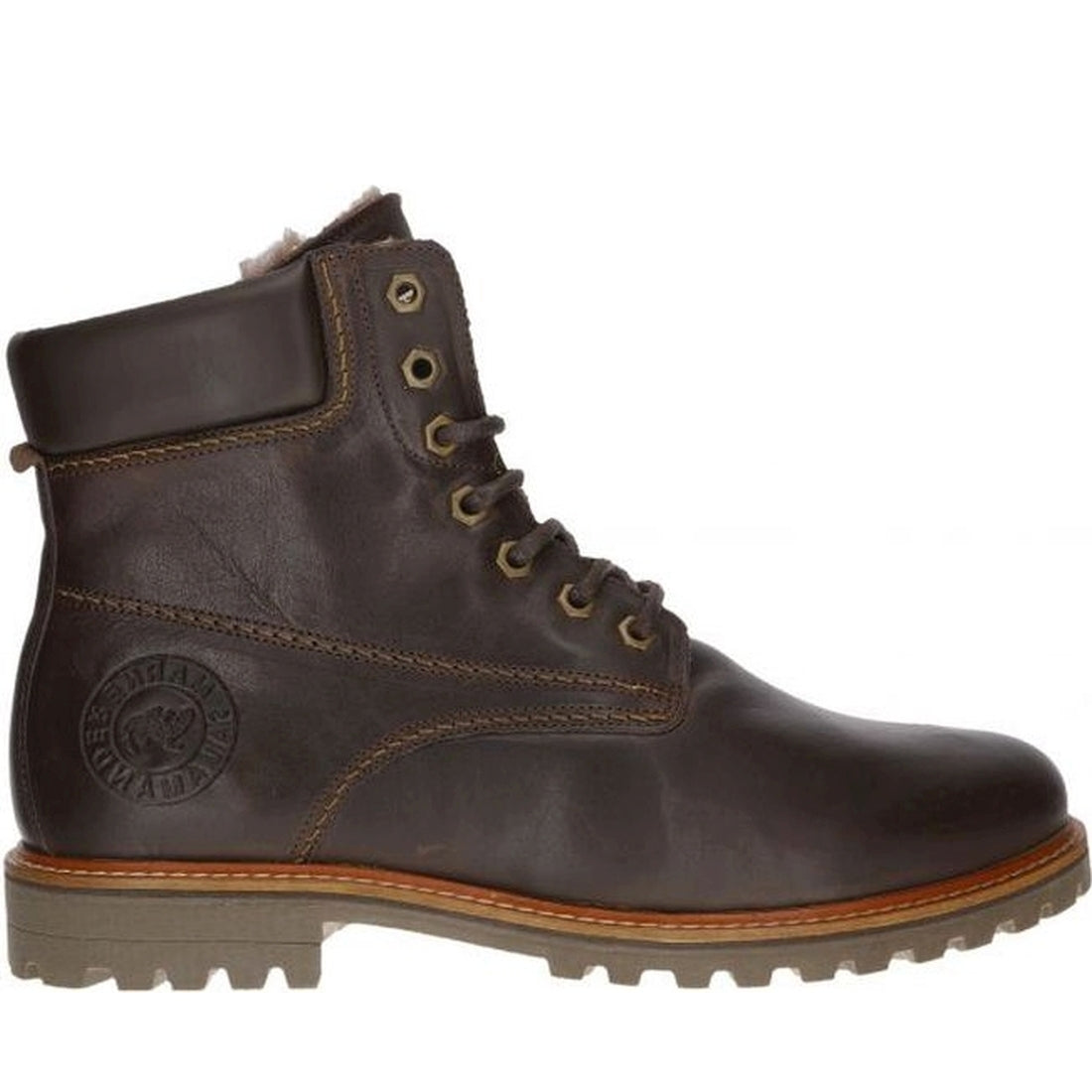 Salamander mens brown harrold warm boots | Vilbury London