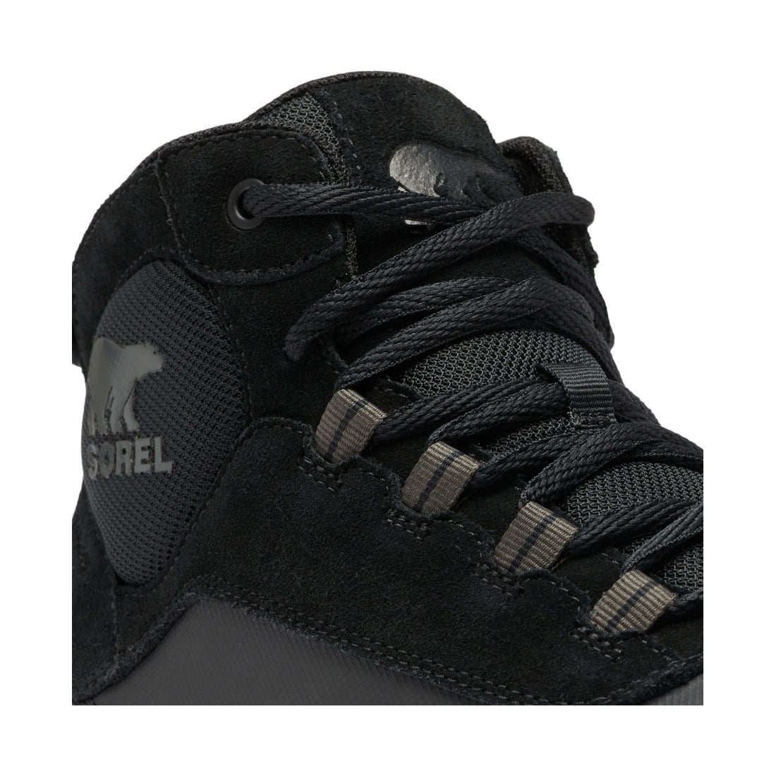 Sorel mens 010 black, black buxton lite lace wp booties | Vilbury London