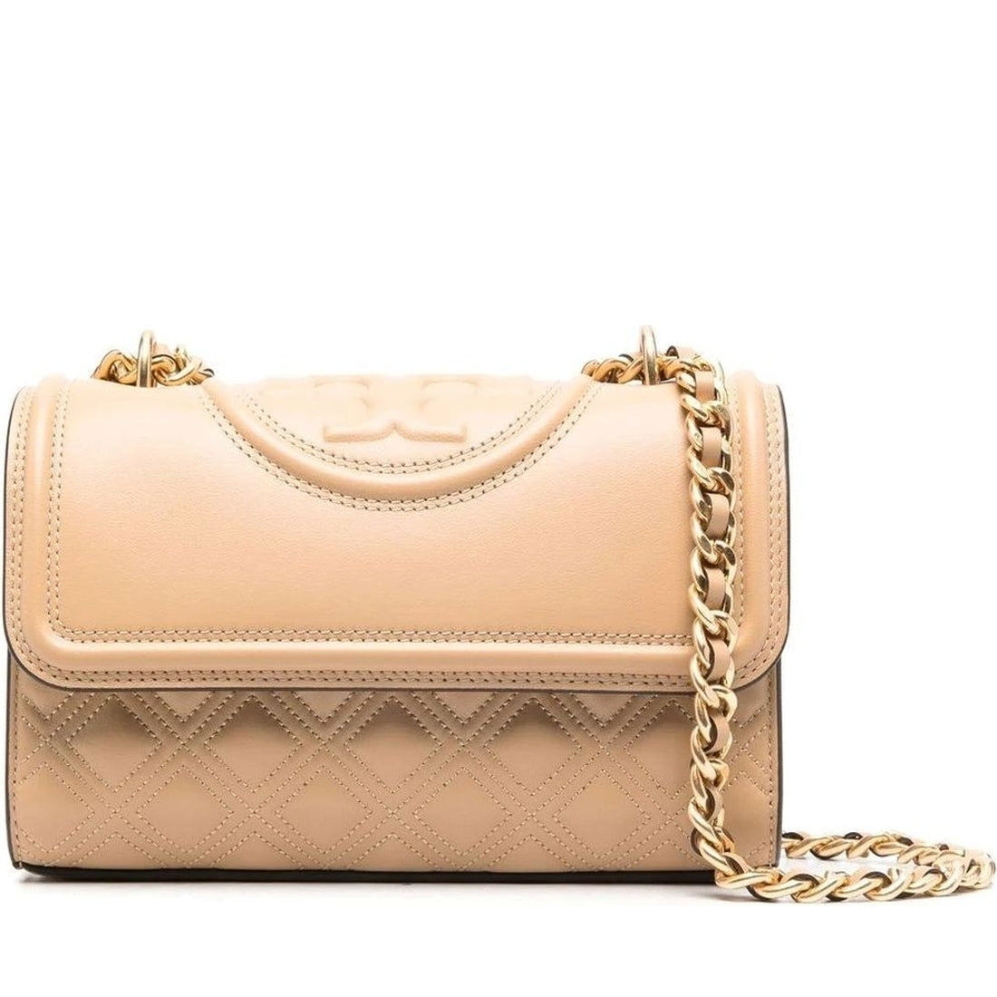 Tory Burch womens desert dune fleming small shoulder bag | Vilbury London