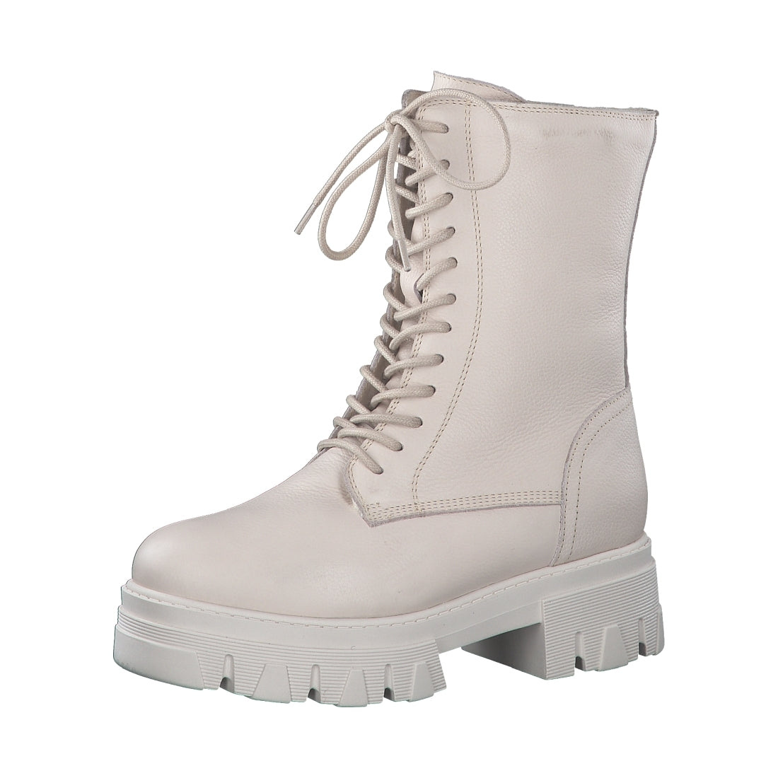 Marco Tozzi womens cream drusa booties | Vilbury London