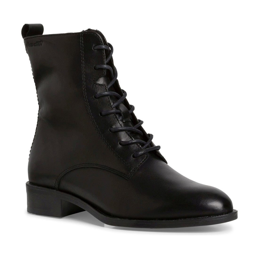 Tamaris womens black casual closed booties | Vilbury London