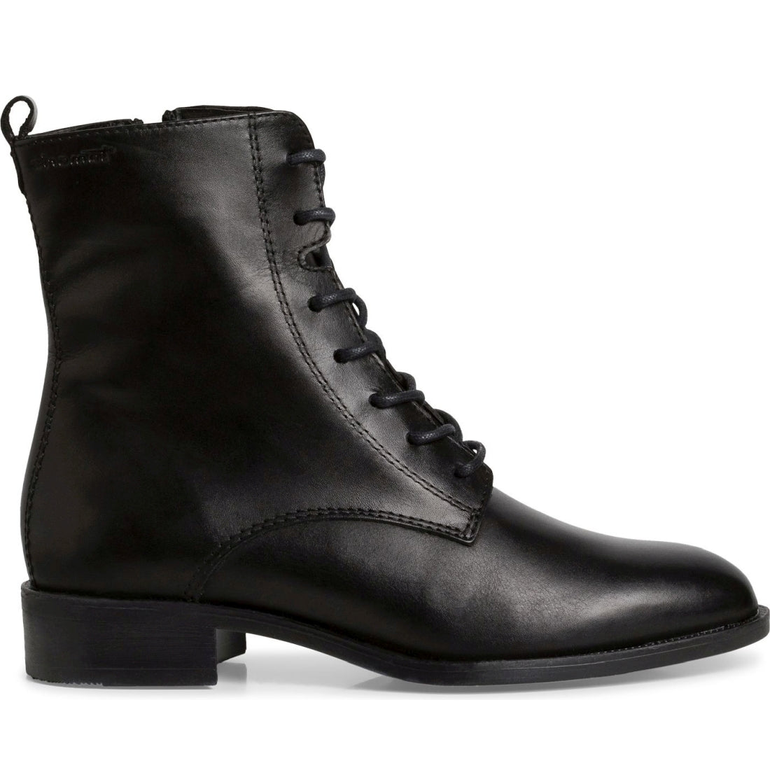 Tamaris womens black casual closed booties | Vilbury London