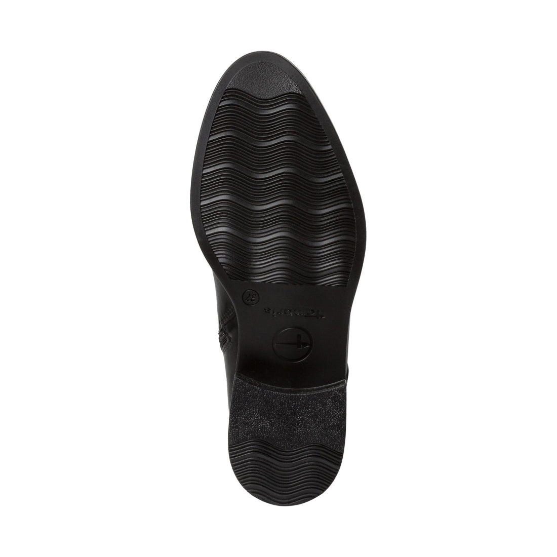 Tamaris womens black casual closed booties | Vilbury London
