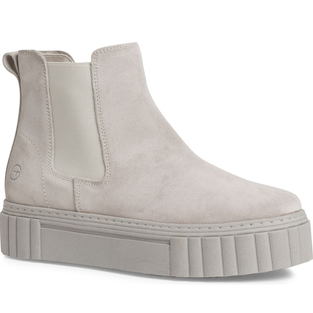 Tamaris womens grey casual closed booties | Vilbury London