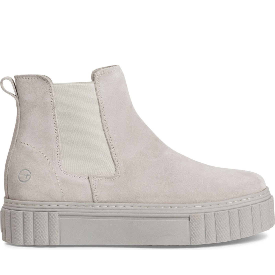 Tamaris womens grey casual closed booties | Vilbury London