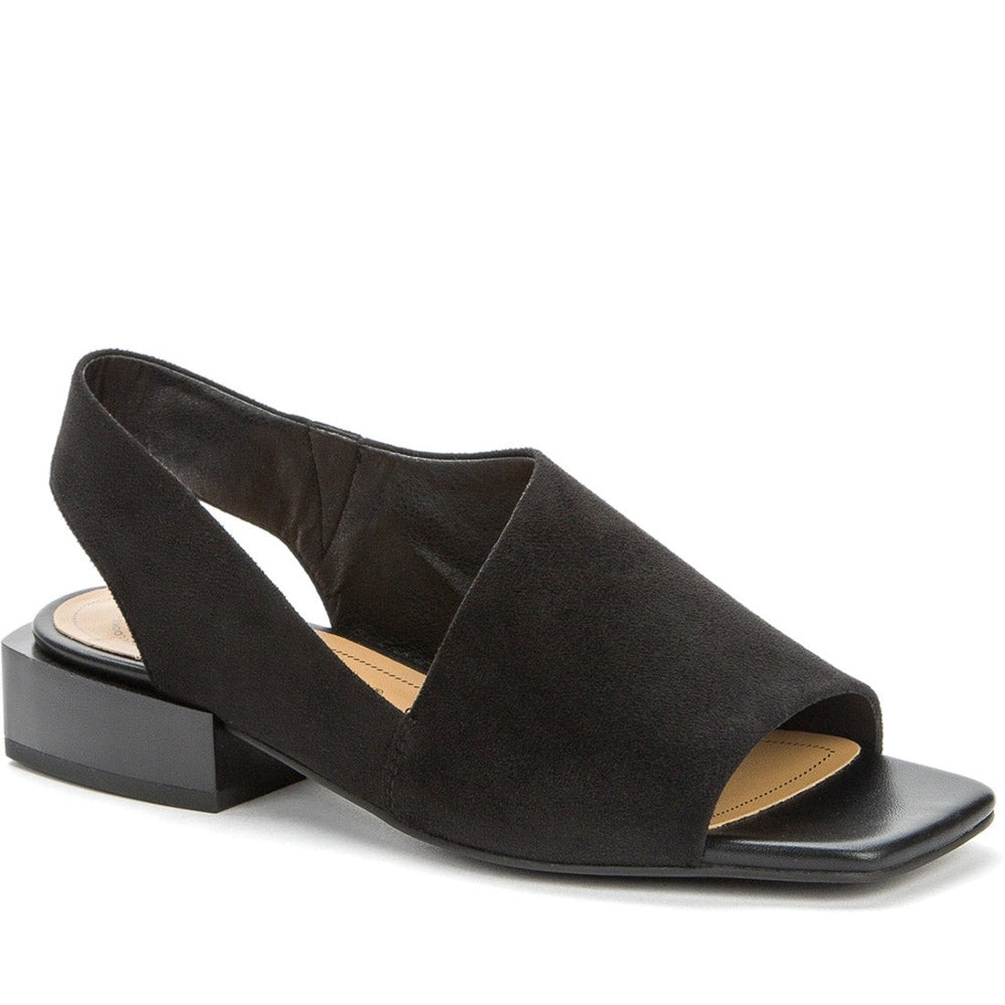Betsy Womens black casual open sandals | Vilbury London