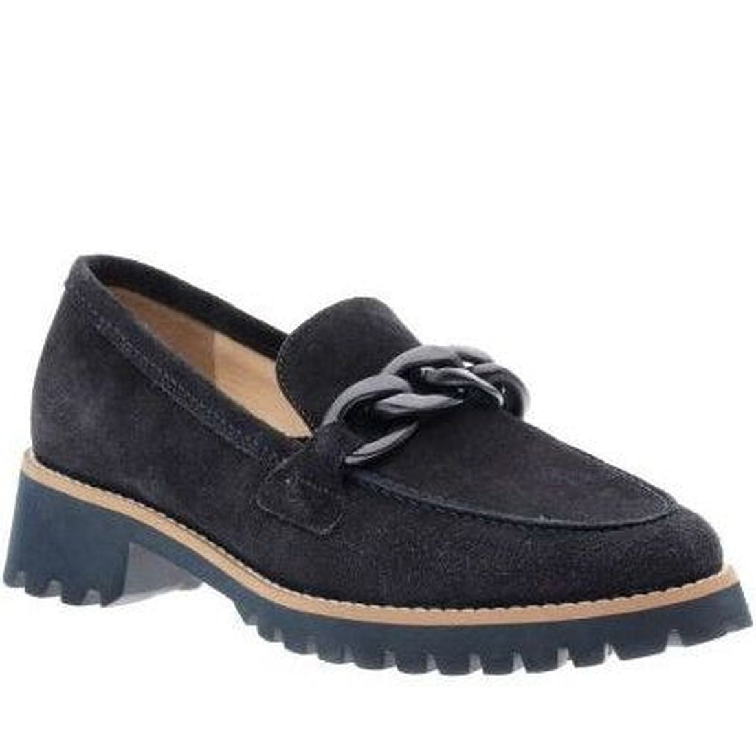 ARA womens blue kent loafers | Vilbury London