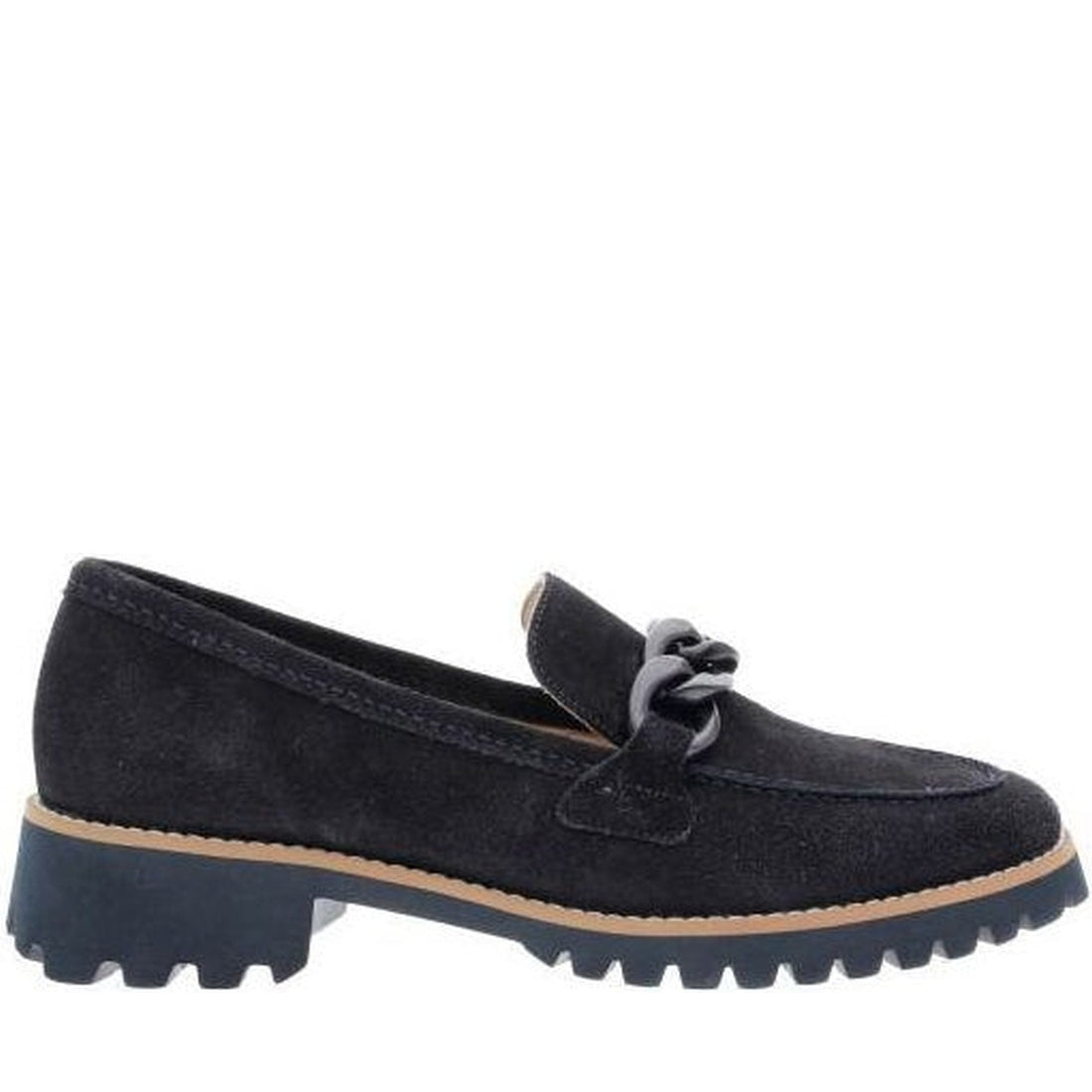 ARA womens blue kent loafers | Vilbury London