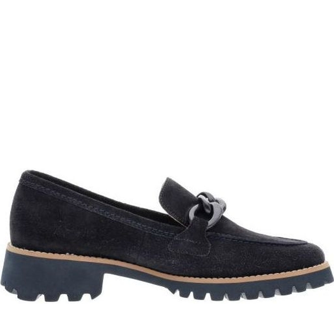 ARA womens blue kent loafers | Vilbury London