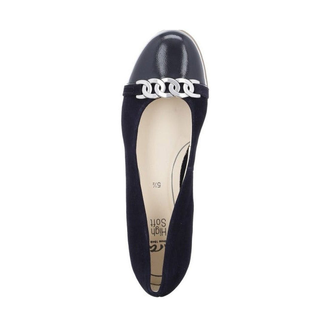 Ara Womens Basic Blue sardinia shoes | Vilbury London