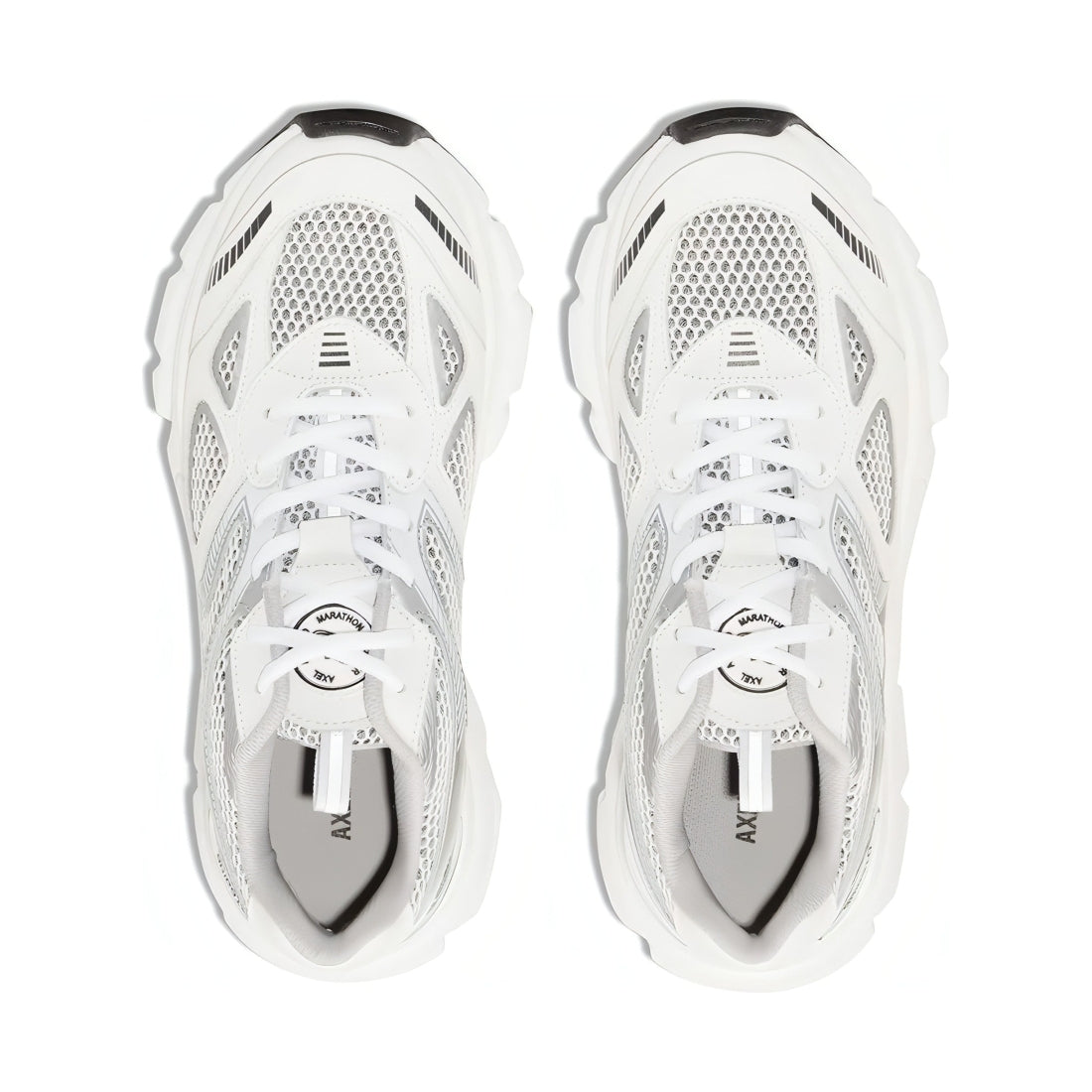 AXEL ARIGATO womens white, silver marathon runner shoe | Vilbury London