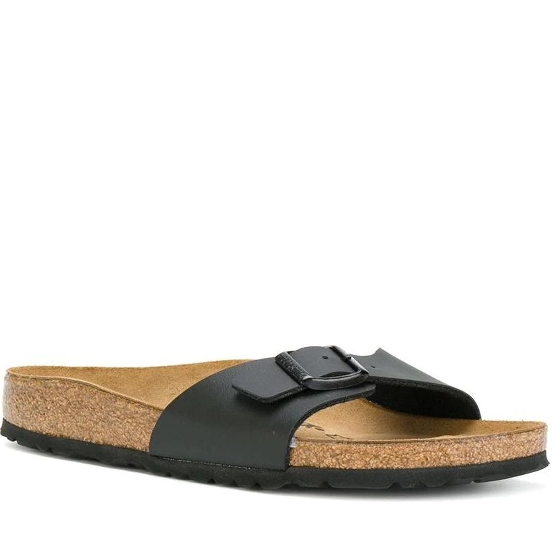 Birkenstock unisex adults black madrid bs slippers | Vilbury London