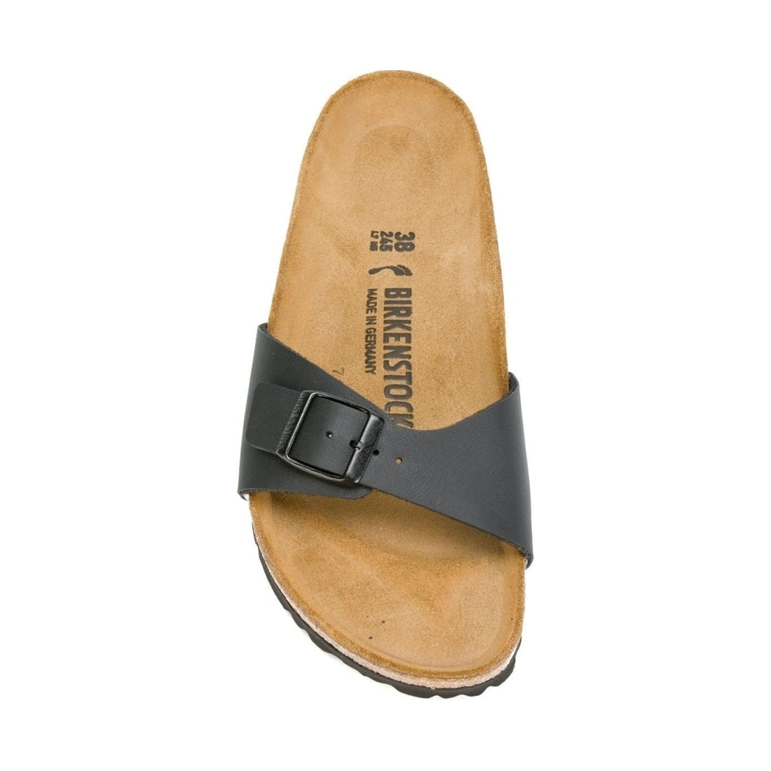 Birkenstock unisex adults black madrid bs slippers | Vilbury London