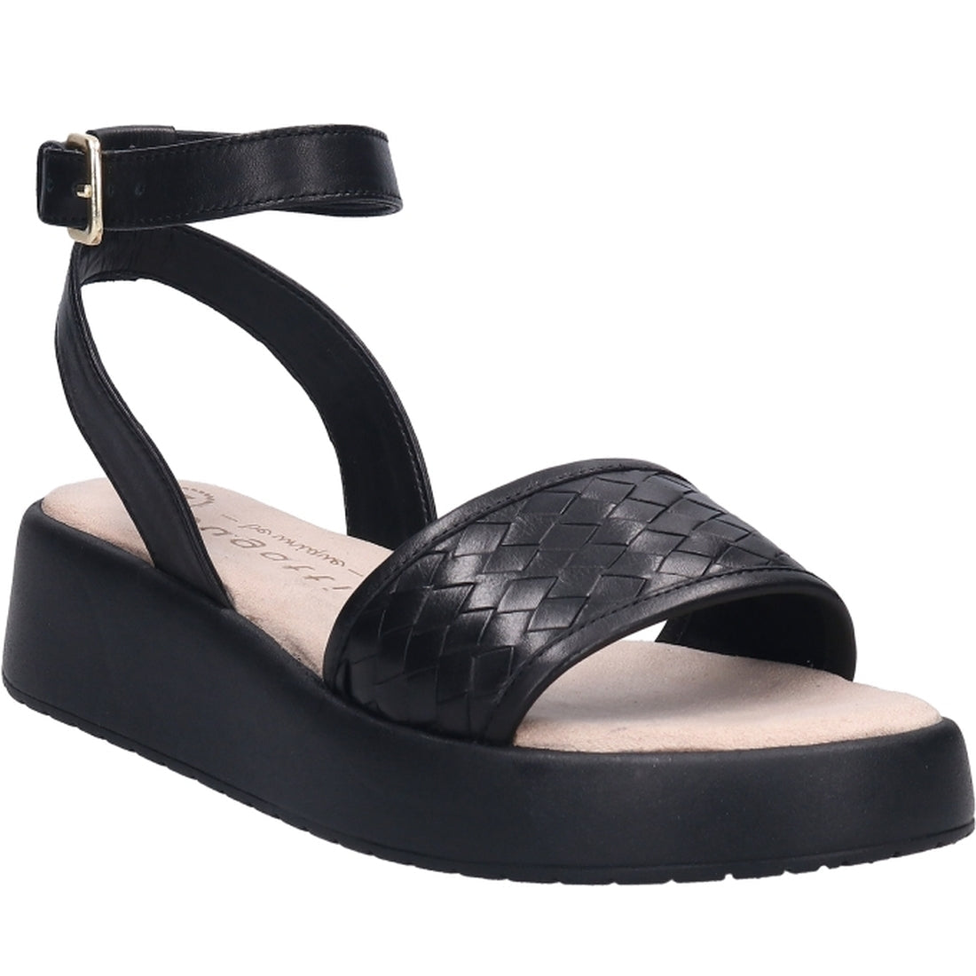 Bugatti Womens Black kya sandals | Vilbury London