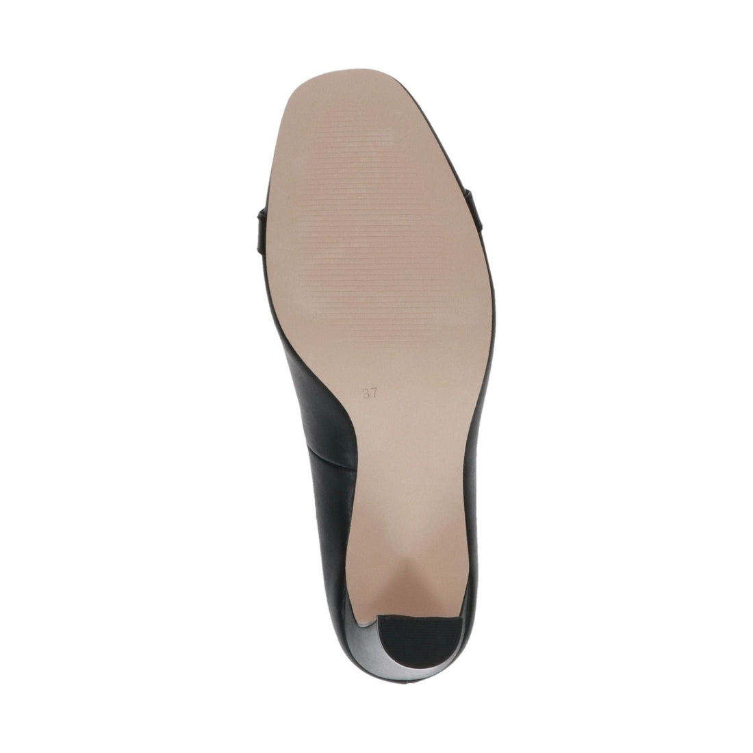 Caprice womens black nappa elegant closed pumps | Vilbury London