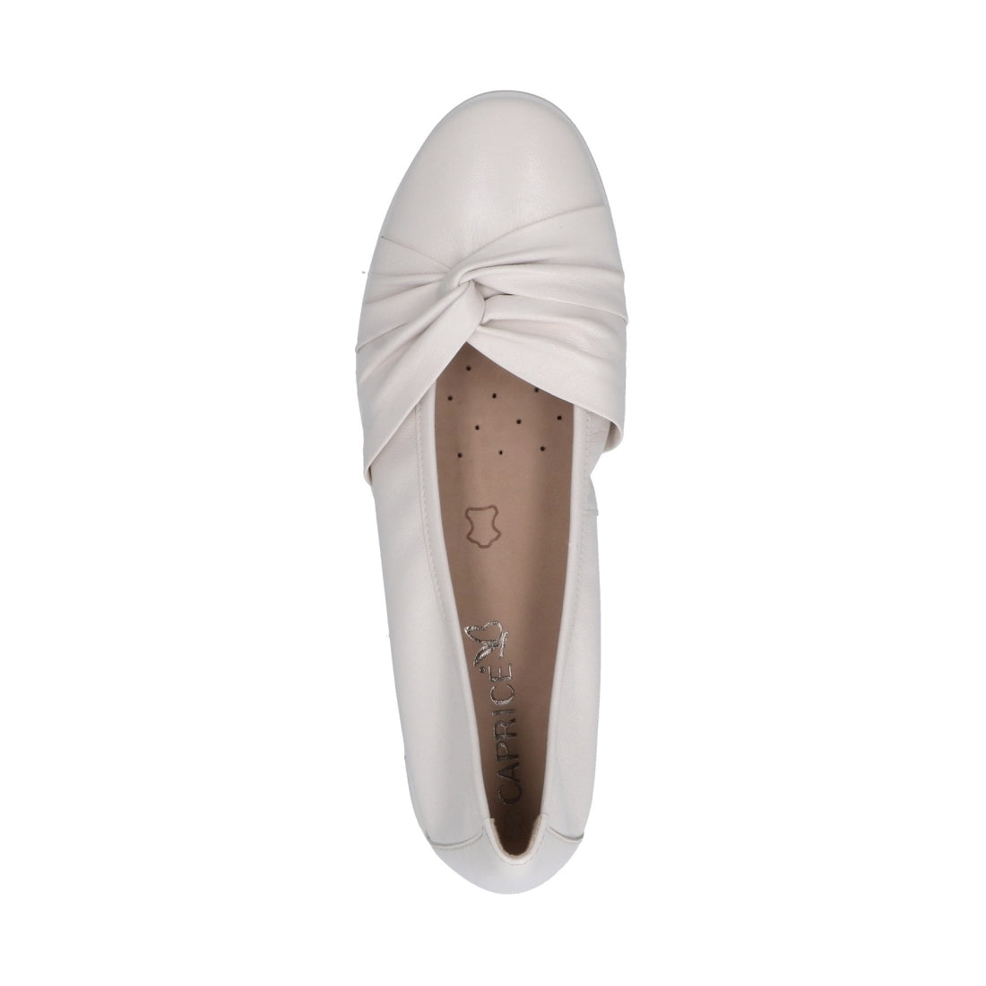 Caprice Womens white casual closed shoes | Vilbury London