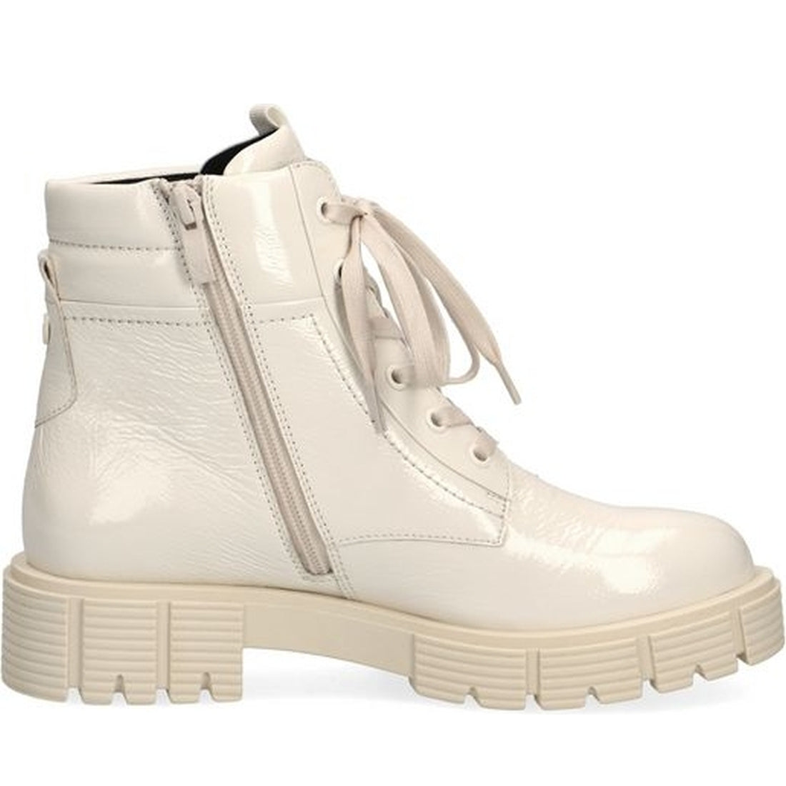 Caprice womens nude casual closed booties | Vilbury London