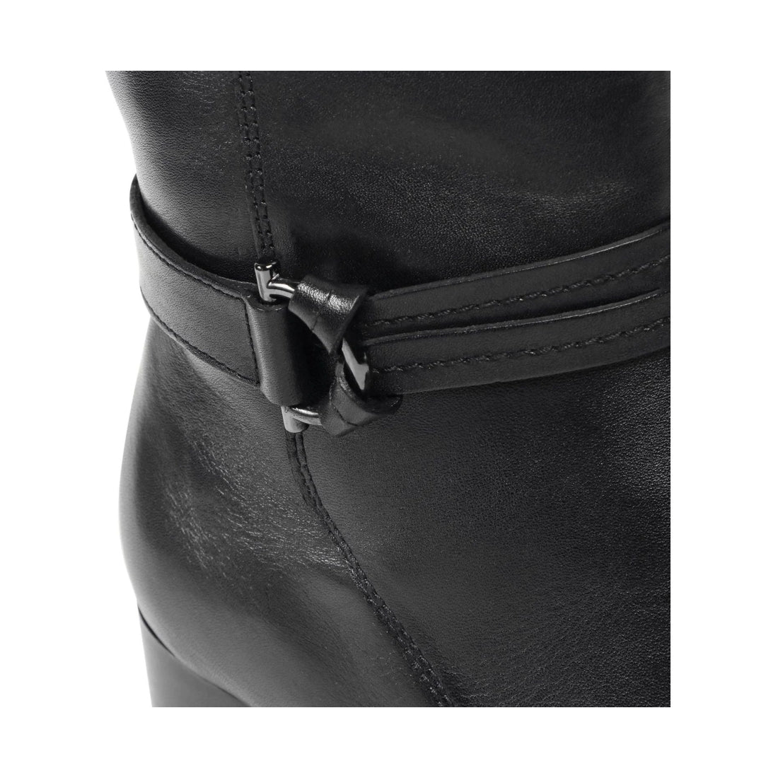 Caprice womens black elegant closed booties | Vilbury London