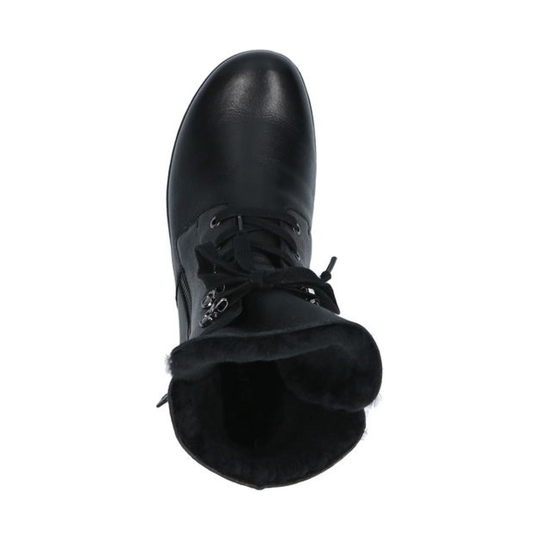 Caprice womens black casual closed booties | Vilbury London