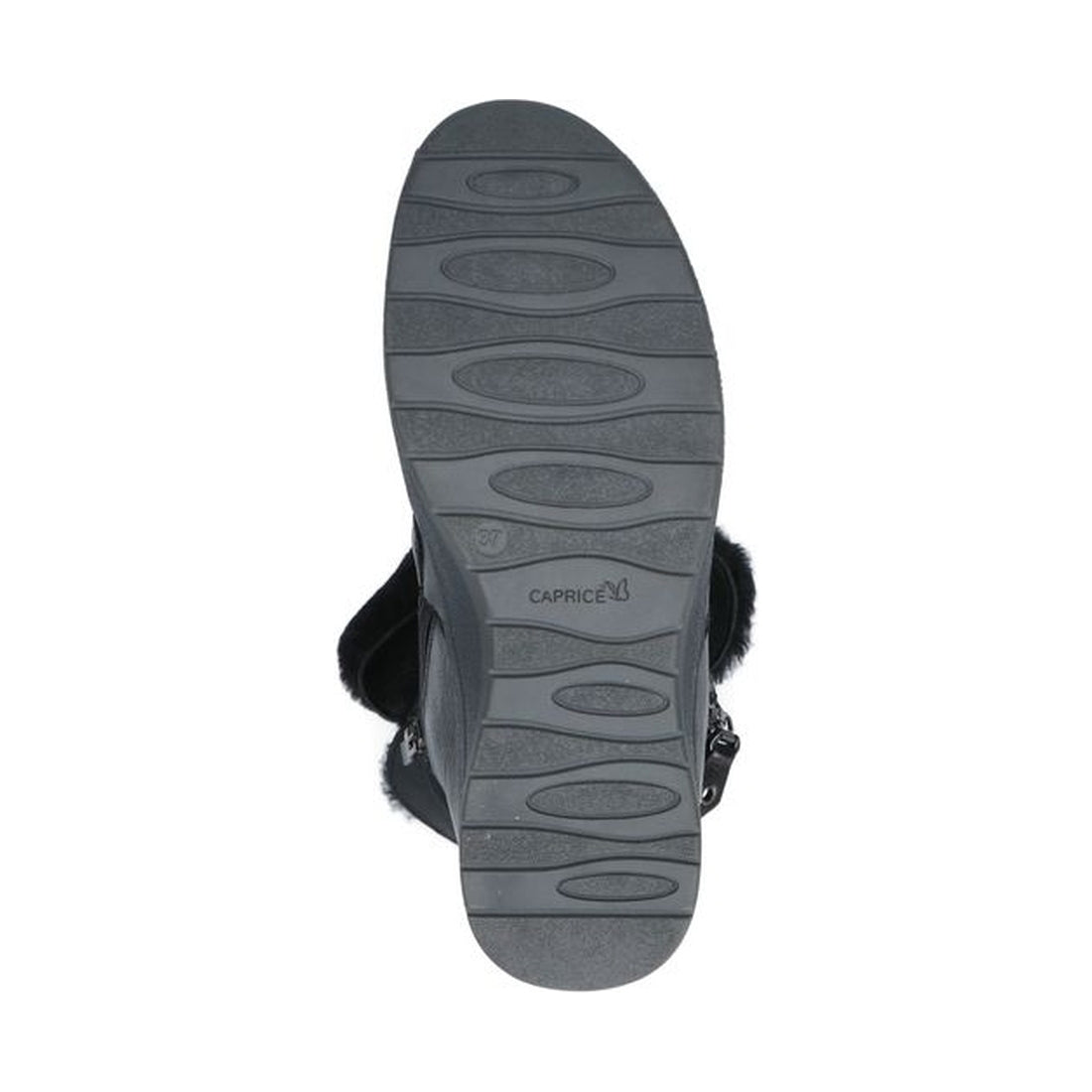 Caprice womens black casual closed booties | Vilbury London