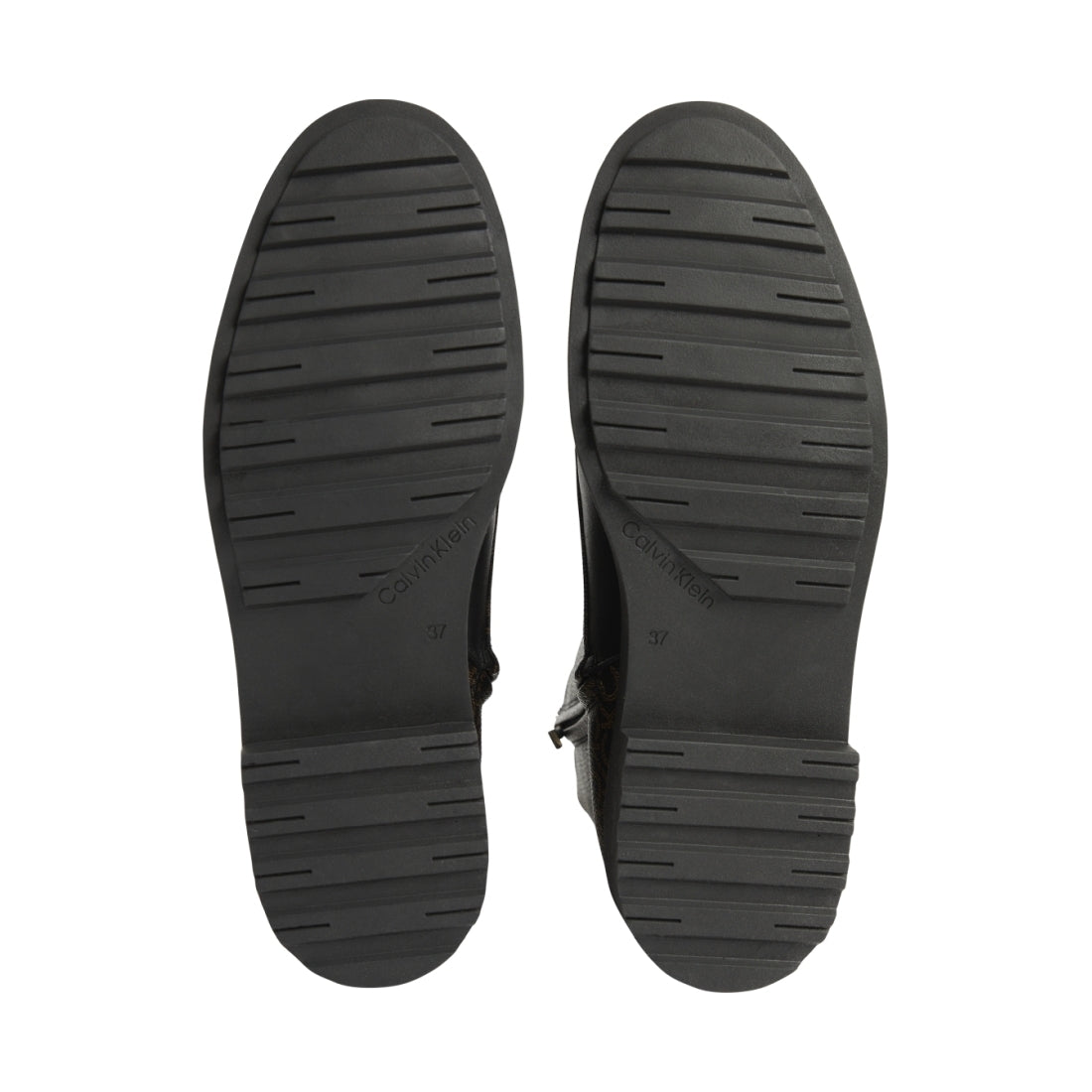 Calvin Klein womens Black Brown Mono cleat biker boot - mix | Vilbury London