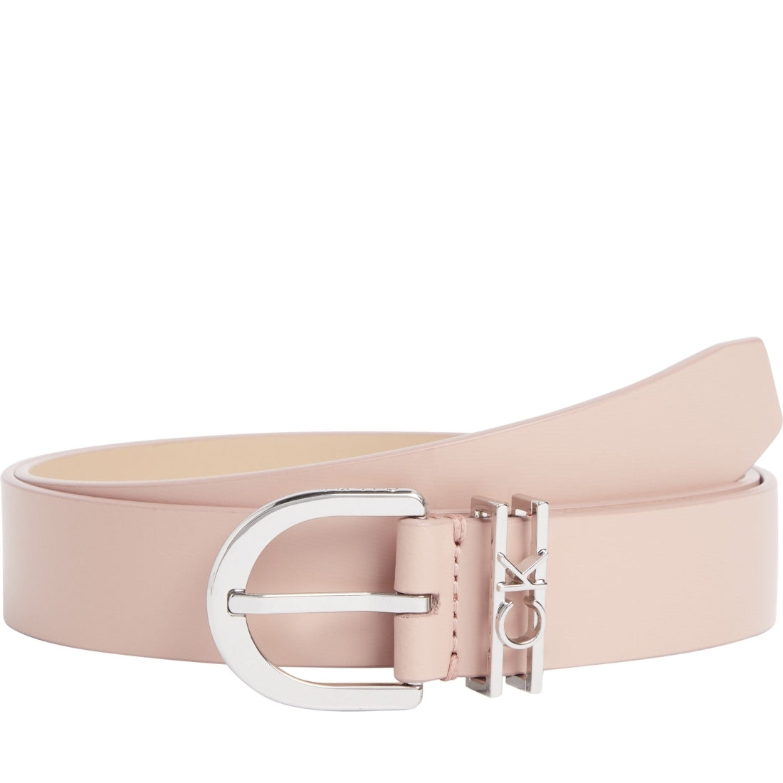 Calvin Klein womens cafe au lait loop belt 30mm | Vilbury London