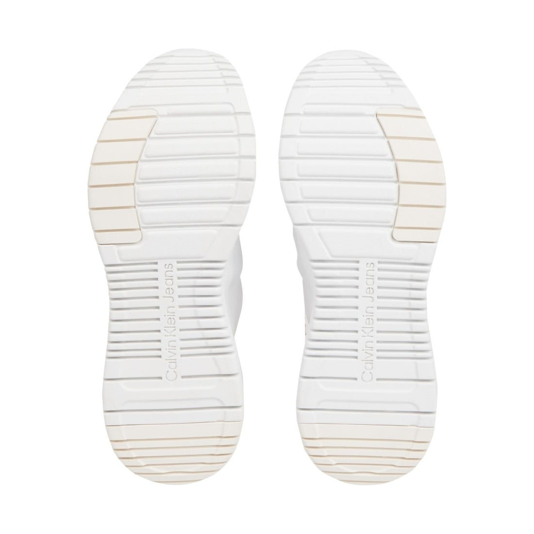 Calvin Klein Jeans womens triple white sporty run comfair sport shoe | Vilbury London