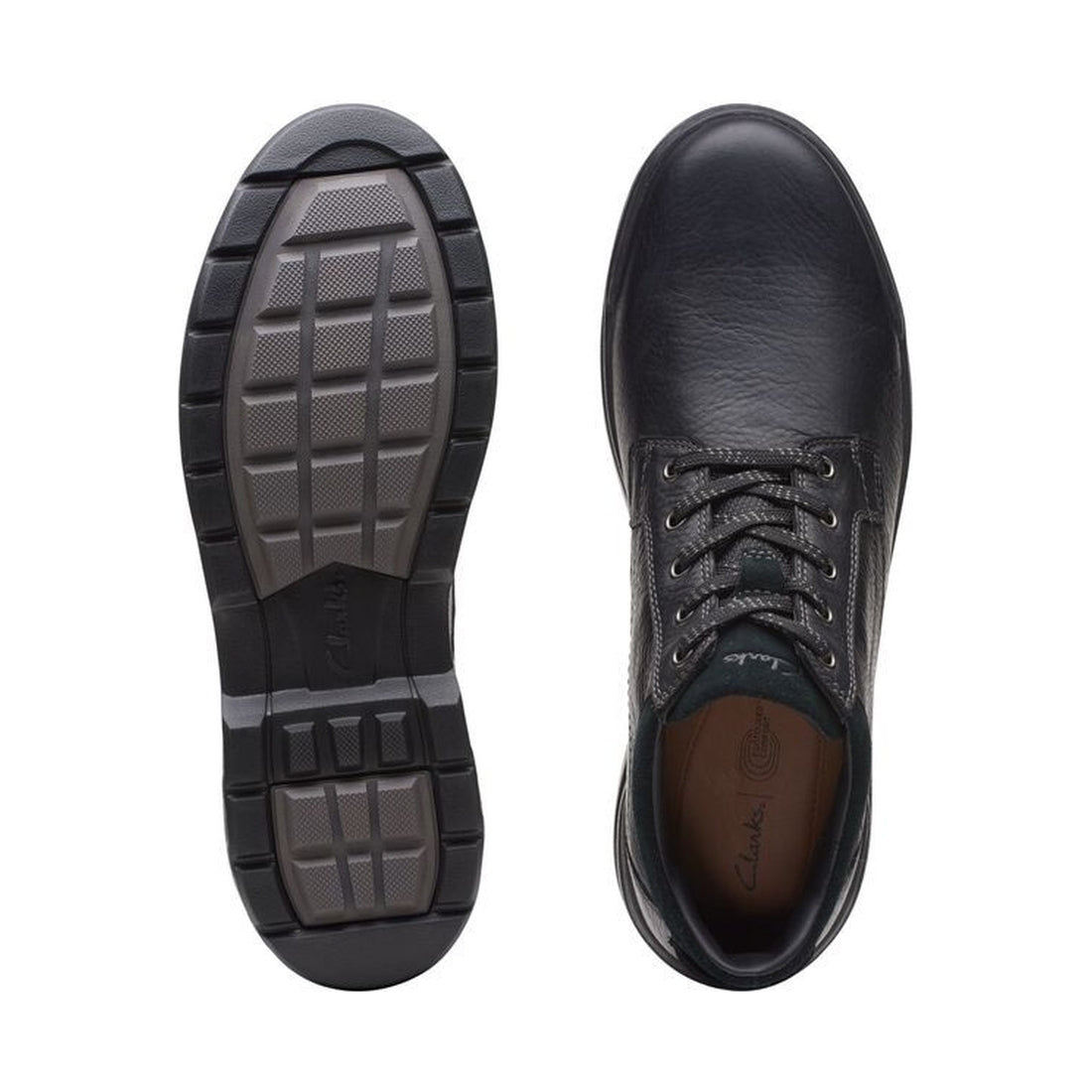 Clarks mens Black rockie2 upgtx booties | Vilbury London