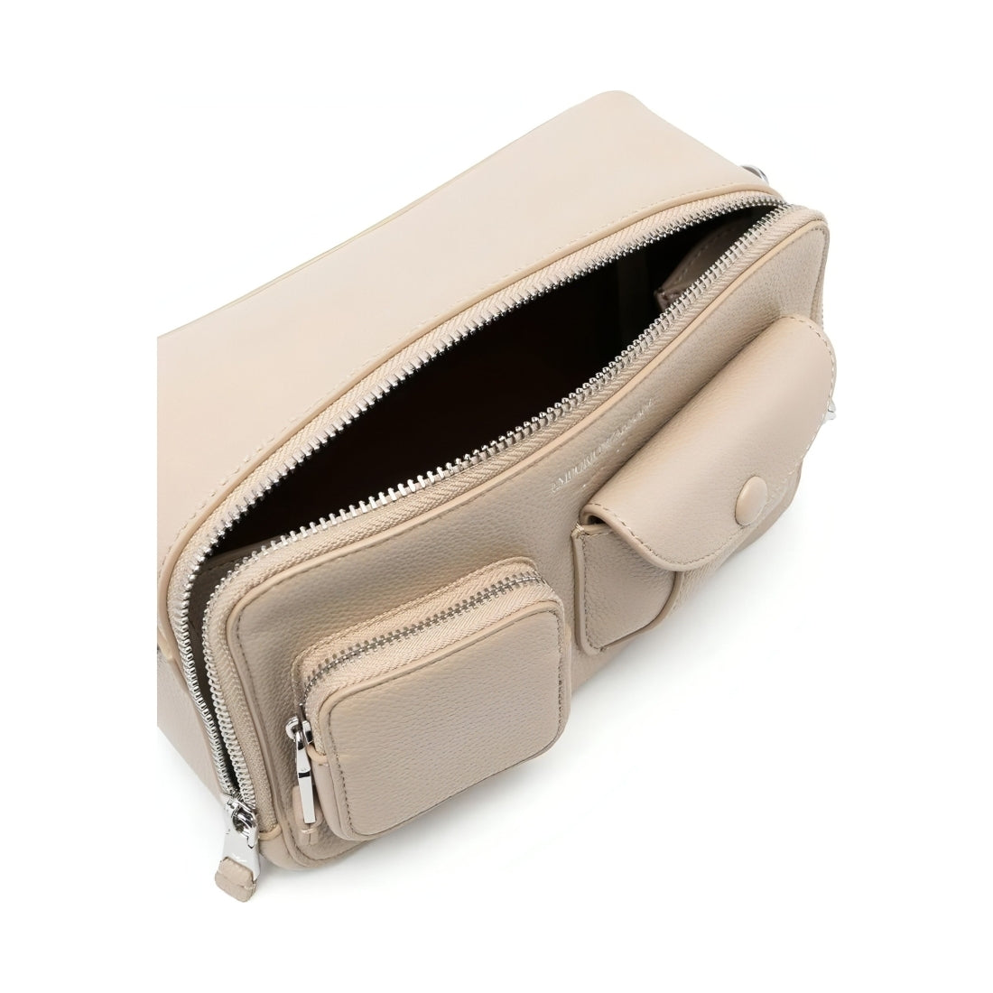 Emporio Armani womens tortora, dattero casual shoulder bag | Vilbury London