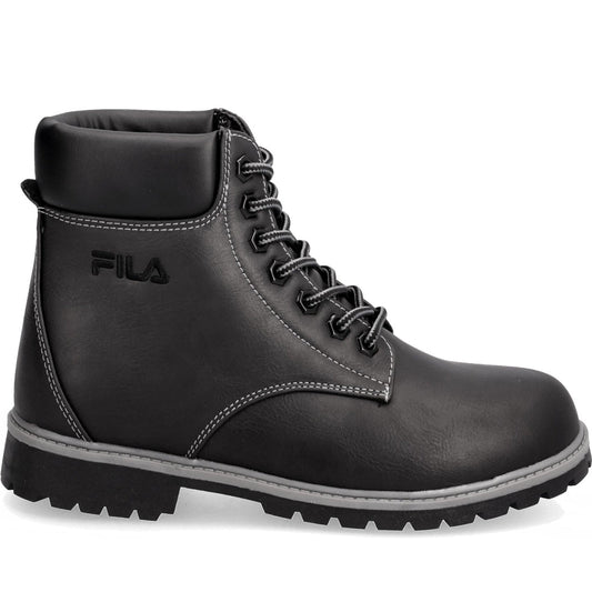 FILA womens Black Black maverick mid booties | Vilbury London
